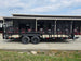 7x20 Powder Coated Utility Trailer with Side Gate and 18" Mesh (2) 5,200lb Axles Left side picture 