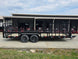 7x20 Powder Coated Utility Trailer with Side Gate and 18" Mesh (2) 5,200lb Axles Left side picture 