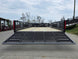 7x20 Powder Coated Utility Trailer with Side Gate and 18" Mesh (2) 5,200lb Axles Open back side picture 