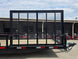 7x20 Powder Coated Utility Trailer with Side Gate and 18" Mesh (2) 5,200lb Axles Side gate picture 