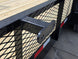 7x20 Powder Coated Utility Trailer with Side Gate and 18" Mesh (2) 5,200lb Axles Tire mount picture 