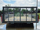 7x20 Utility Trailer Dovetail Powder Coated W/gate (2) 3500lb Axles 7k GVWR  2-brakes Back side picture 