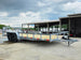7x20 Utility Trailer Dovetail Powder Coated W/gate (2) 3500lb Axles 7k GVWR  2-brakes Front left angle picture 