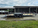 7x20 Utility Trailer Dovetail Powder Coated W/gate (2) 3500lb Axles 7k GVWR  2-brakes Open left side picture 