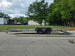 7x20 Utility Trailer Dovetail Powder Coated W/gate (2) 3500lb Axles 7k GVWR  2-brakes Open right side picture 