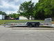 7x20 Utility Trailer Dovetail Powder Coated W/gate (2) 3500lb Axles 7k GVWR  2-brakes Right side picture 