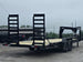 7x24 Gooseneck Equipment Trailer (2) 7K Axles Standup Ramps 14k GVWR Back right angle picture 