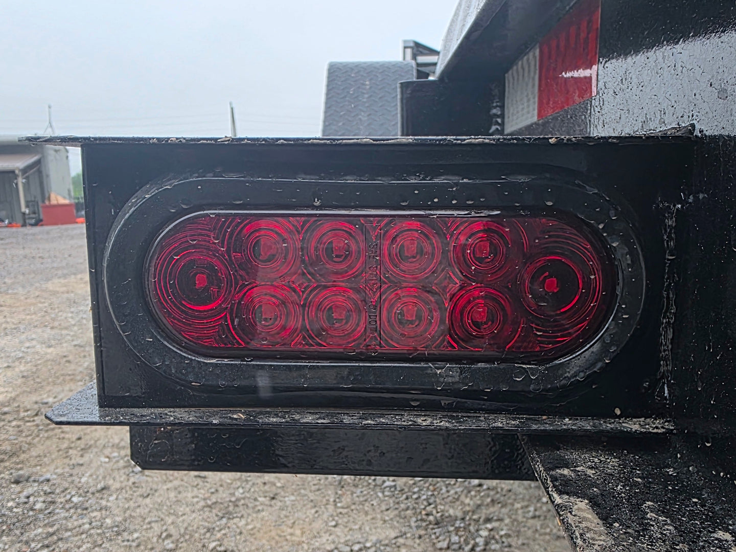 7x24 Gooseneck Equipment Trailer (2) 7K Axles Standup Ramps 14k GVWR Brake light picture 