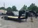 7x24 Gooseneck Equipment Trailer (2) 7K Axles Standup Ramps 14k GVWR Open front left angle picture 