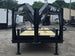 7x24 Gooseneck Equipment Trailer (2) 7K Axles Standup Ramps 14k GVWR Open front side picture 