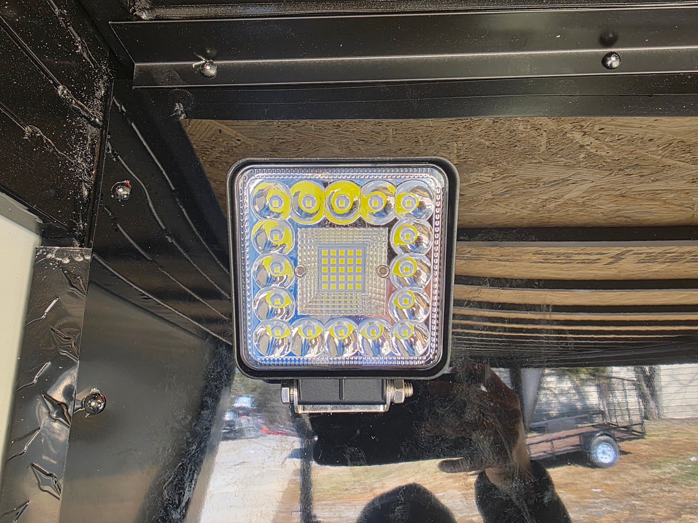 7x26 Black Hybrid Enclosed and Utility Trailer (2) 5200lb Axles 10K GVWR led light view picture 