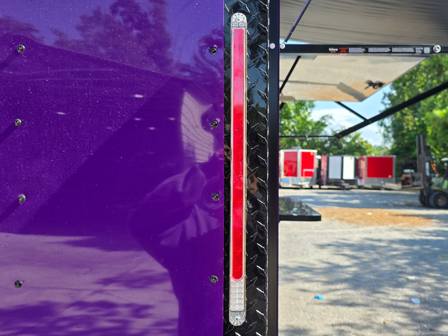 8.5' X 12' Purple With Blackout Food Event Catering and Vending Brake light picture 