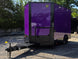 8.5' X 12' Purple With Blackout Food Event Catering and Vending Front right angle picture 