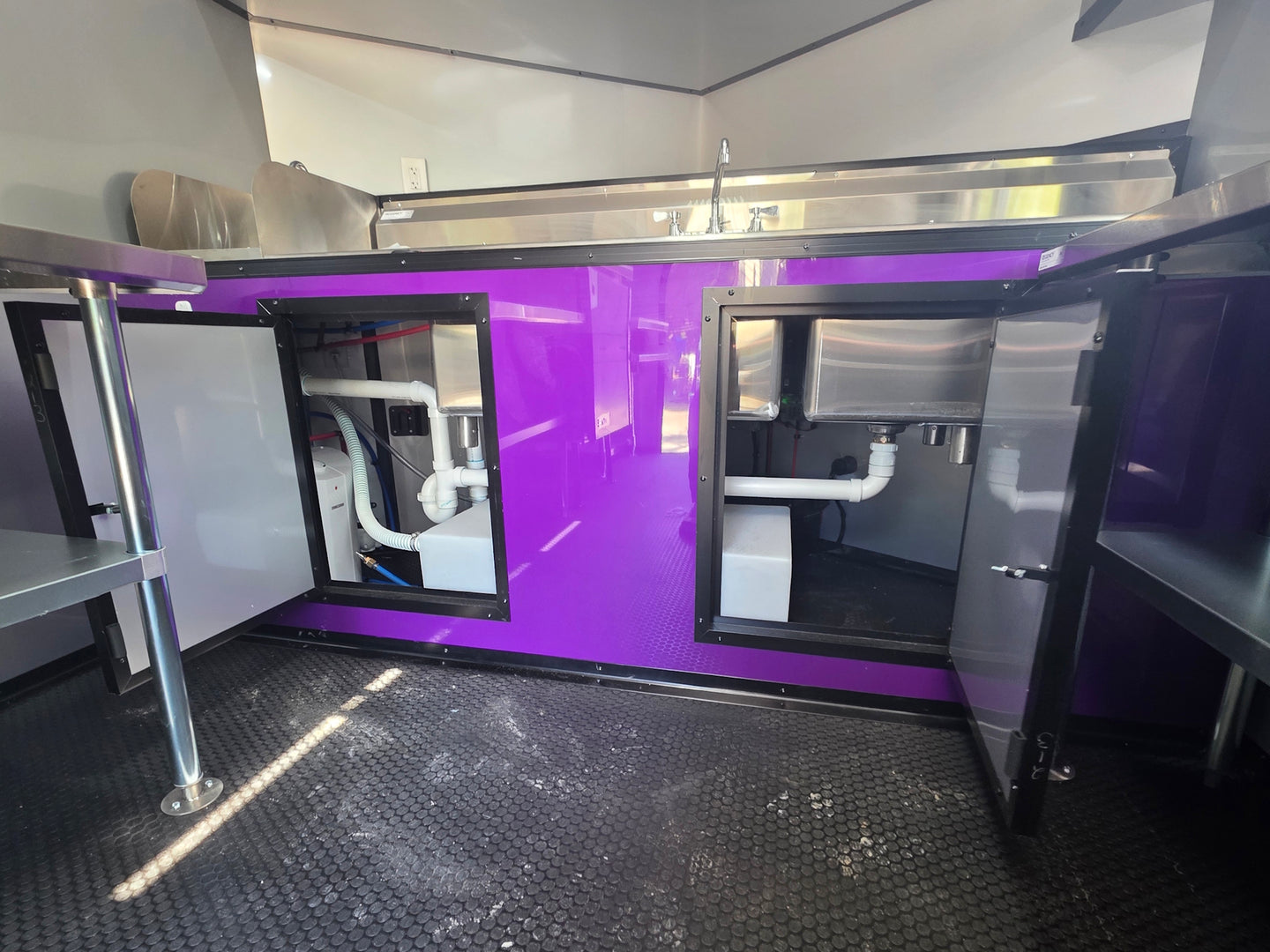 8.5' X 12' Purple With Blackout Food Event Catering and Vending Open sink picture 