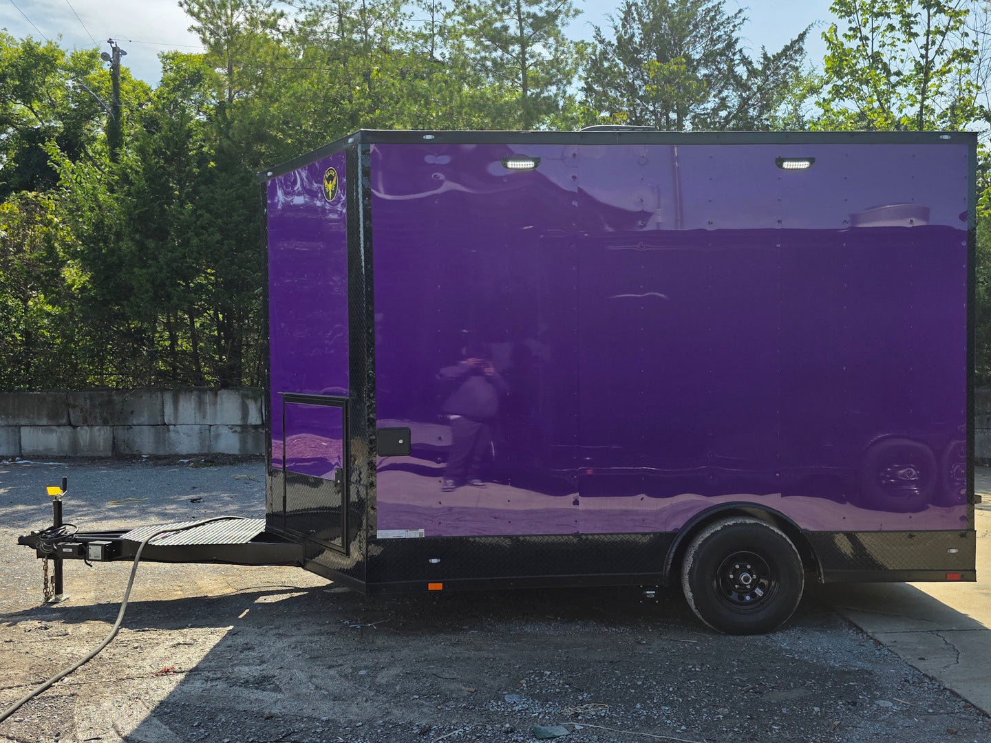 8.5' X 12' Purple With Blackout Food Event Catering and Vending Right side picture 