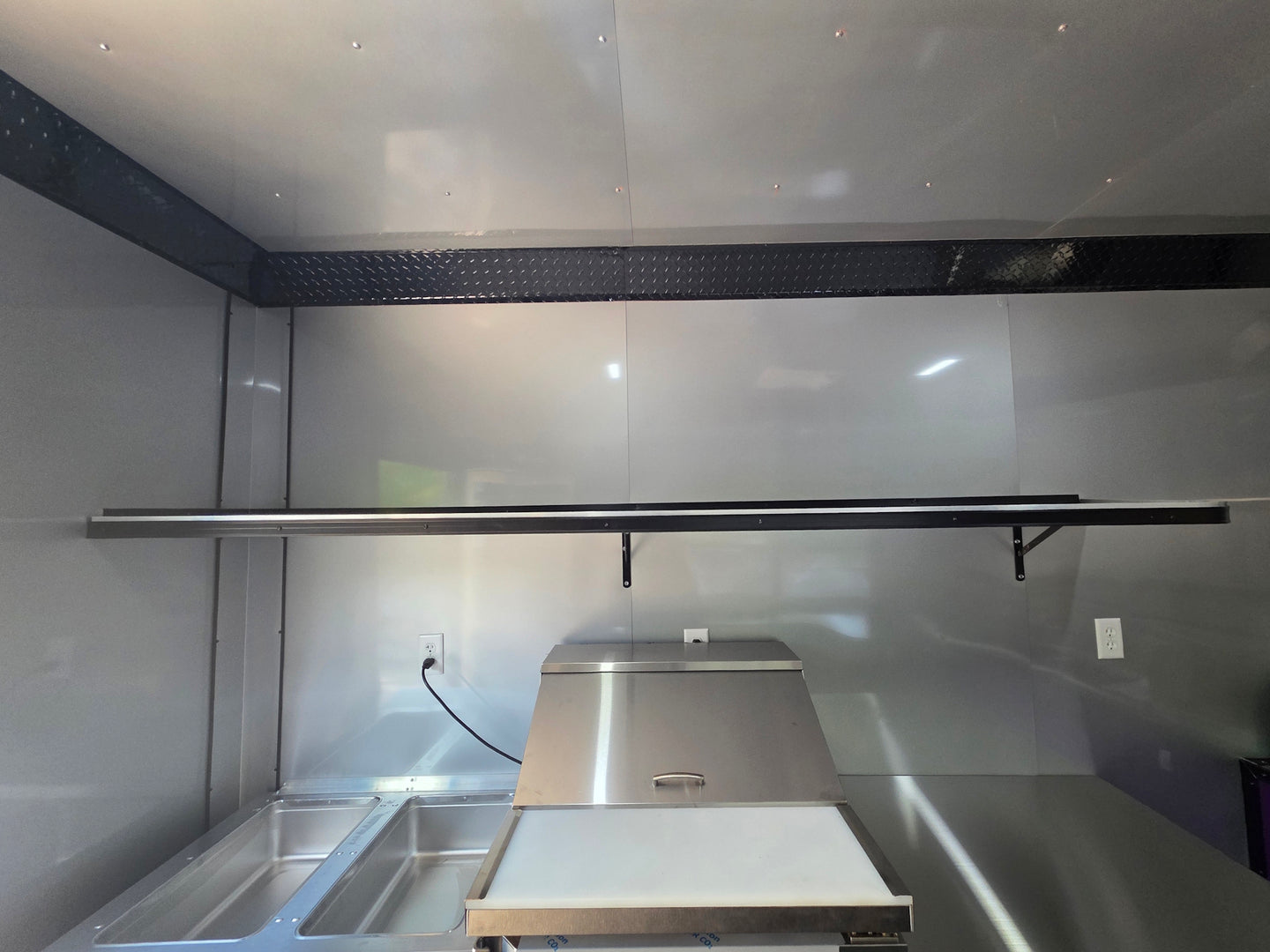 8.5' X 12' Purple With Blackout Food Event Catering and Vending Side shelf picture 