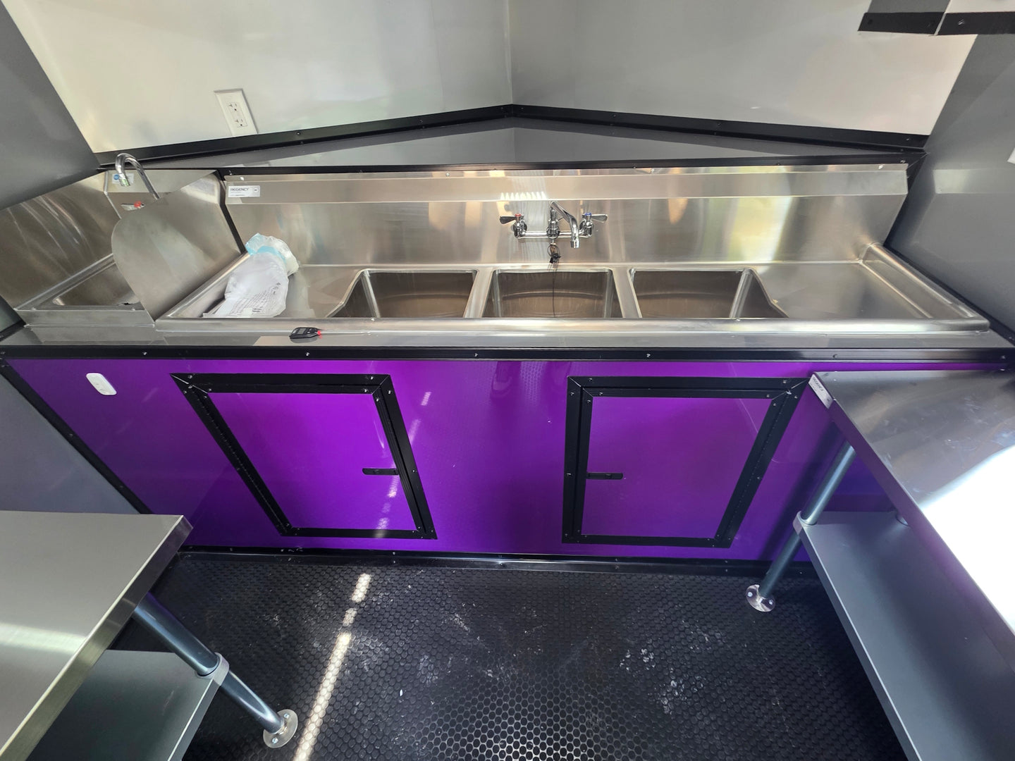 8.5' X 12' Purple With Blackout Food Event Catering and Vending Sink picture