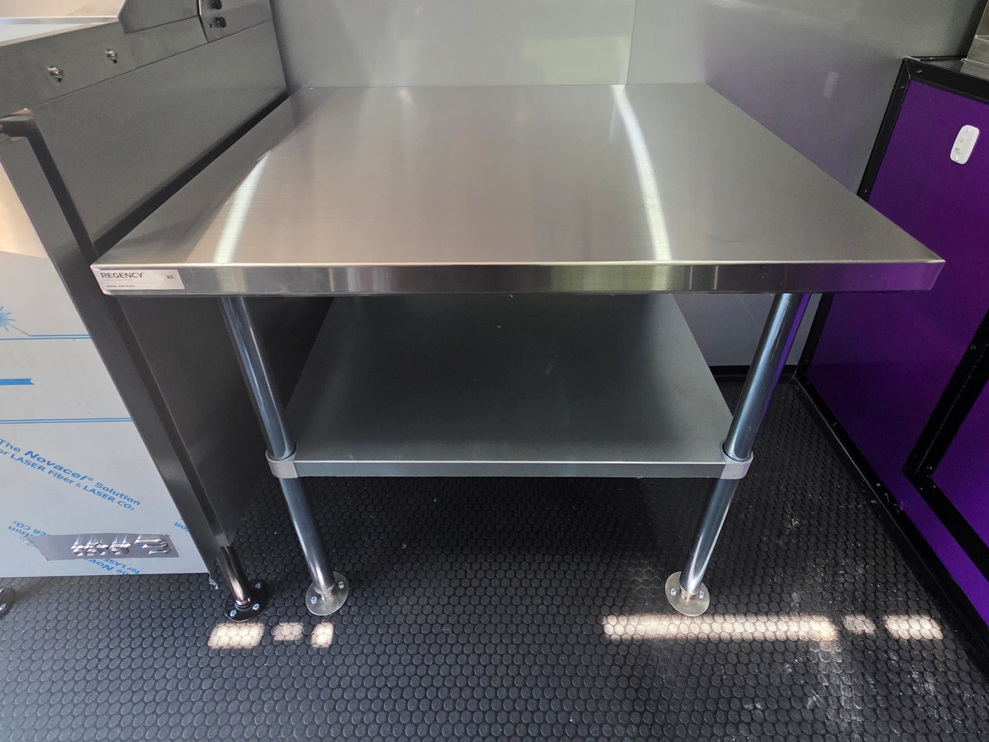 8.5' X 12' Purple With Blackout Food Event Catering and Vending table picture 