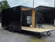 8.5' X 16' Custom Stage Trailer Mobile Event Marketing Promotional Showcase Open back left angle picture 