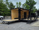8.5' X 16' Custom Stage Trailer Mobile Event Marketing Promotional Showcase Open back right angle picture 