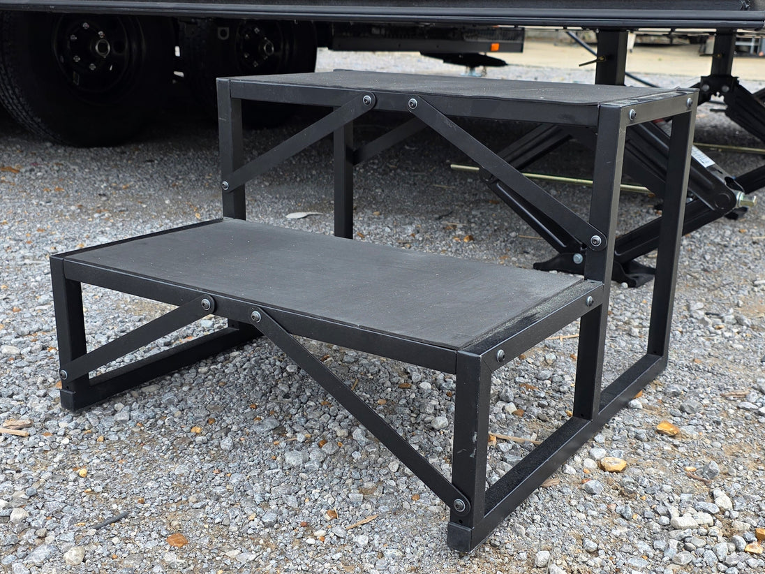 8.5' X 16' Custom Stage Trailer Mobile Event Marketing Promotional Showcase Porch stair picture 