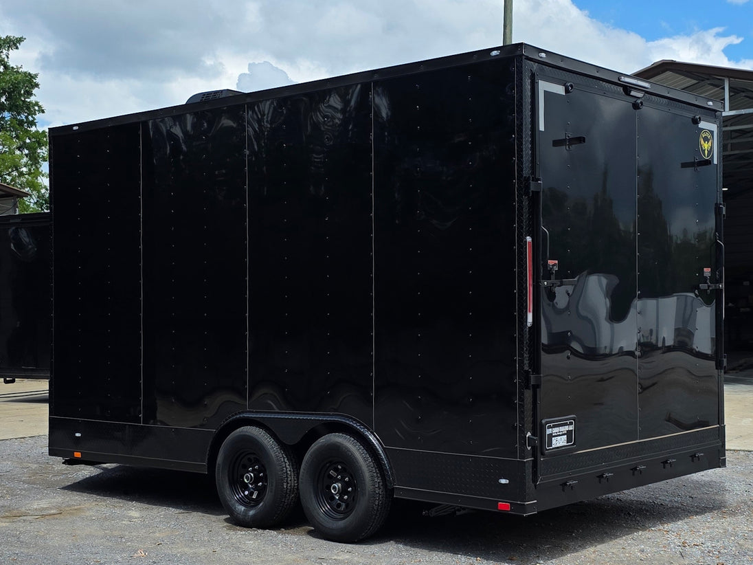 8.5' X 16' Custom Stage Trailer Mobile Event Marketing Promotional Showcase back right angle picture 