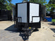 8.5’ X 16’ White Mobile kitchen food event concession trailer w/ 6’ Porch Front side picture 