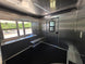 8.5’ X 16’ White Mobile kitchen food event concession trailer w/ 6’ Porch Interior front right angle picture 