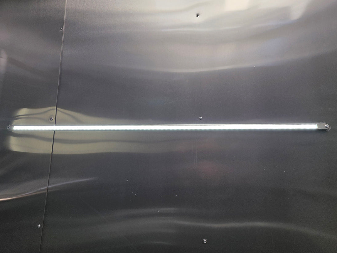8.5’ X 16’ White Mobile kitchen food event concession trailer w/ 6’ Porch Interior light picture 
