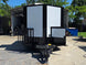 8.5’ X 16’ White Mobile kitchen food event concession trailer w/ 6’ Porch Open front side picture 