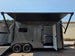 8.5' X 20' Charcoal Grey Custom Enclosed Trailer Mobile Office and Command Center Awning picture 