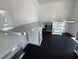 8.5' X 20' Charcoal Grey Custom Enclosed Trailer Mobile Office and Command Center Corner desk picture 