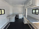 8.5' X 20' Charcoal Grey Custom Enclosed Trailer Mobile Office and Command Center Interior back side picture 