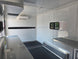 8.5' X 20' Charcoal Grey Custom Enclosed Trailer Mobile Office and Command Center Interior front left angle picture 