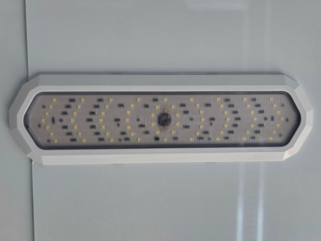 8.5' X 20' Charcoal Grey Custom Enclosed Trailer Mobile Office and Command Center Interior light picture 