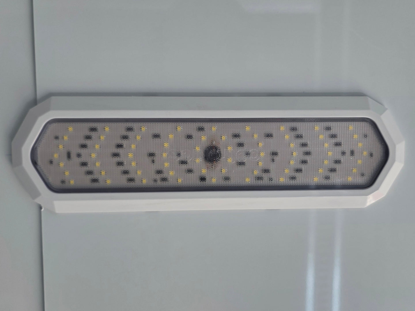 8.5' X 20' Charcoal Grey Custom Enclosed Trailer Mobile Office and Command Center Interior light picture 