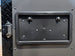 8.5' X 20' Charcoal Grey Custom Enclosed Trailer Mobile Office and Command Center License plate bracket picture 