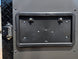 8.5' X 20' Charcoal Grey Custom Enclosed Trailer Mobile Office and Command Center License plate bracket picture 