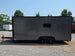 8.5' X 20' Charcoal Grey Custom Enclosed Trailer Mobile Office and Command Center Open right side picture 