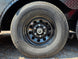 8.5' X 20' Charcoal Grey Custom Enclosed Trailer Mobile Office and Command Center Wheel picture 