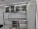 8.5' X 20' Charcoal Grey Office and Mobile Command Center Enclosed Trailer Interior 6