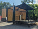 8.5' X 20' Custom Enclosed Marketing & Event Trailer With 14' Stage Open back right angle picture 