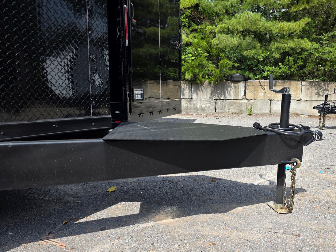 8.5' X 20' Custom Enclosed Marketing & Event Trailer With 14' Stage Tongue picture 