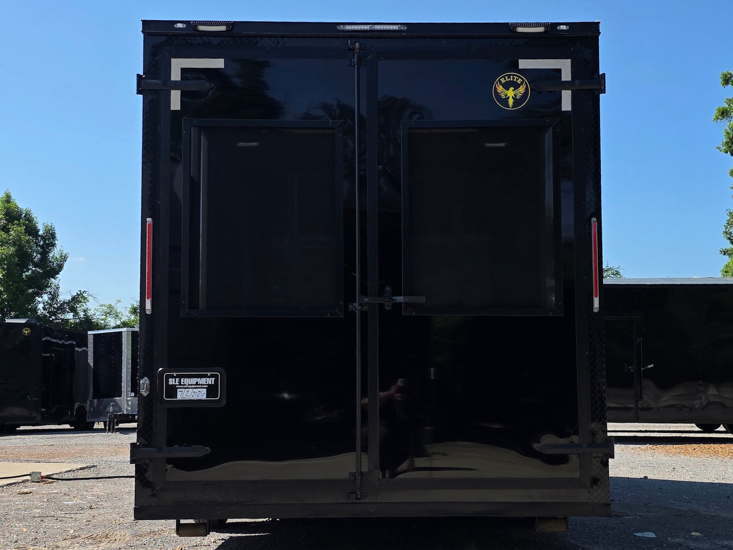 8.5' X 20' Food Event Concession Trailer with 6' Screened Porch Back side picture 