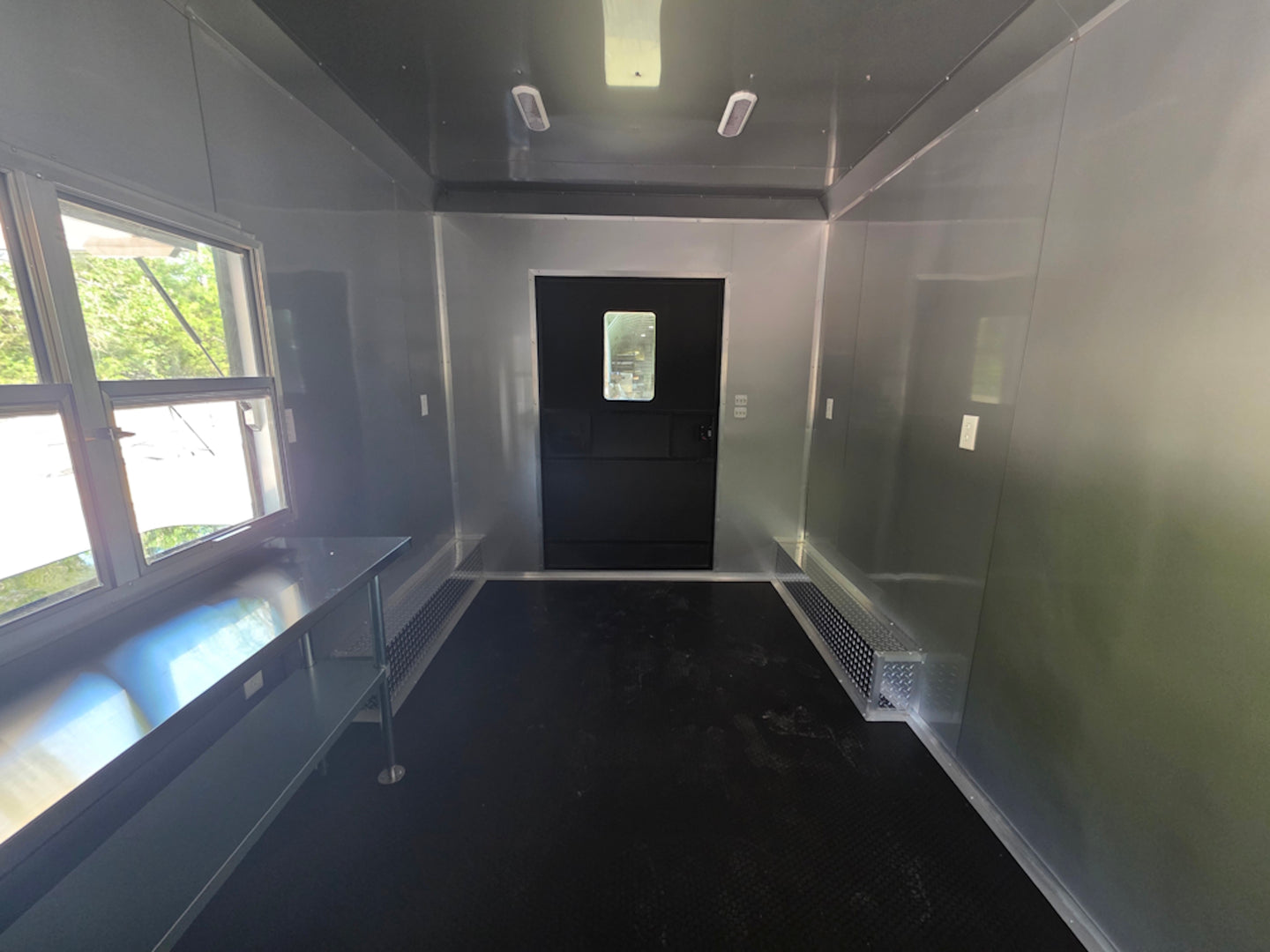 8.5' X 20' Food Event Concession Trailer with 6' Screened Porch Interior front side picture 