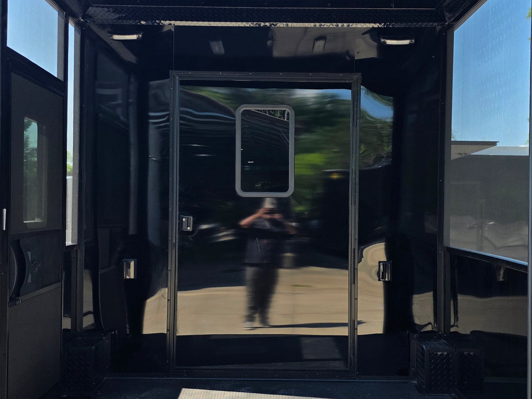 8.5' X 20' Food Event Concession Trailer with 6' Screened Porch Interior porch picture 
