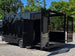 8.5' X 20' Food Event Concession Trailer with 6' Screened Porch Open back left angle picture 
