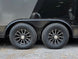 8.5' X 22' Concession Trailer Charcoal Grey and Black Two Tone Food Event Catering Axle picture 