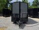 8.5' X 22' Concession Trailer Charcoal Grey and Black Two Tone Food Event Catering Front side picture 
