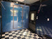8.5' X 22' Concession Trailer Charcoal Grey and Black Two Tone Food Event Catering Interior back left angle picture 
